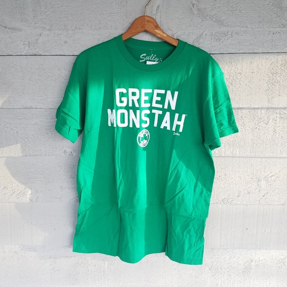 Sully's Shirts Sullys Green Monstah Believe In Boston T Shirt